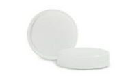 CAP-00340 White Ribbed PP cap