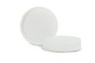 CAP-00340 White Ribbed PP cap