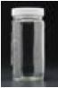 clear glass tall straight sided wide mouth jar