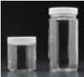 clear glass short straight sided wide mouth jar