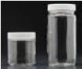 Clear glass tall straight sided wide mouth jar